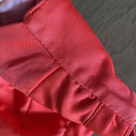 Nana Gotti Julie Salmon Red Cut-Out Maxi Dress Size 6 - Picture 16 of 16